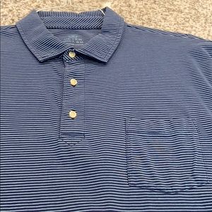 Peter Millar - Blue striped polo